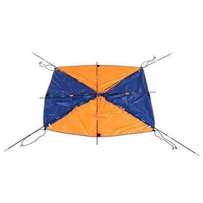Floating inflatable boat canopy inflatable sun umbrella boat/sailboat canopy top cover fishing tent (navy blue) for 4-5 people.