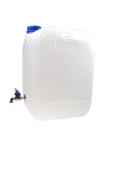 20L water canister BPA-free with zinc tap, white color, water container canister drinking water canister.