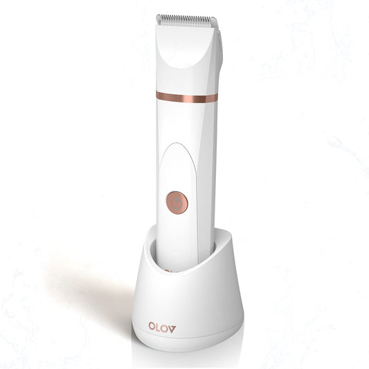 OLOV Electric Shaver for Women with Nose Hair Trimmer, USB Charging Dock, Ceramic Blade, Lady Shaver Hair Trimmer Waterproof for Wet and Dry Use.