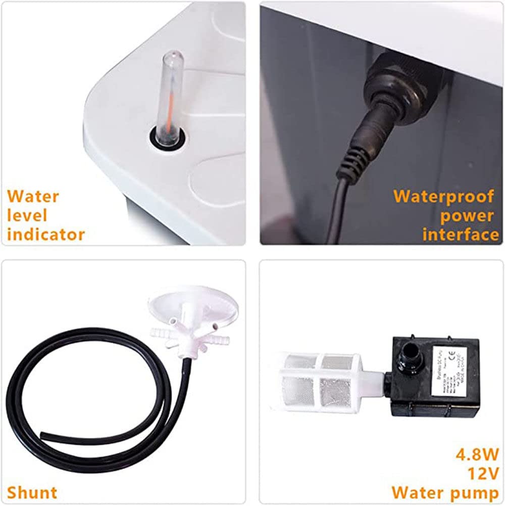Aquaponic wax system, hydroponic tower, indoor herb garden kit, hydroponic propagation system, indoor garden kit, fruits and vegetables with hydration pump, adapter, net pots.