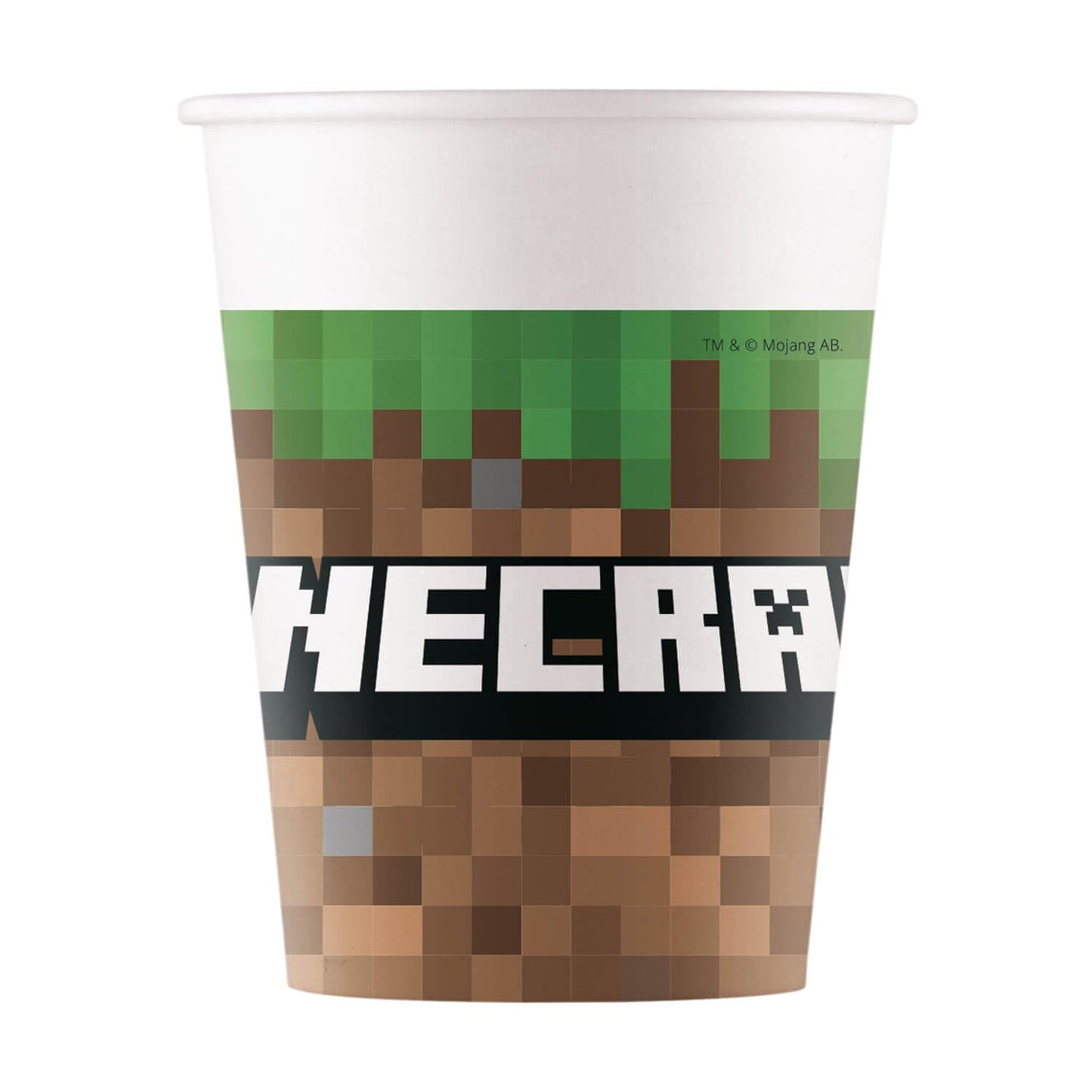 Procos - Minecraft birthday decorations, 52-piece set, paper plates, cups, and napkins for children's birthday parties, party supplies