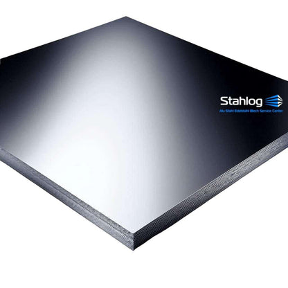 Aluminum sheets from Stahlog, AW-1050A, DIN EN 573-3, Thickness: 3mm, Dimensions: 700 x 1000 mm.