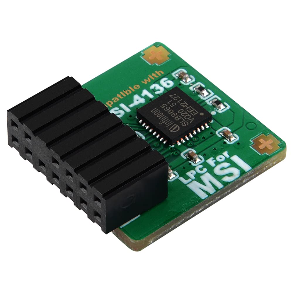 NewHail TPM2.0 module TPM LPC 14-pin module with Infineon SLB9665 for MSI motherboard compatible with TPM2.0 (MS-4136)