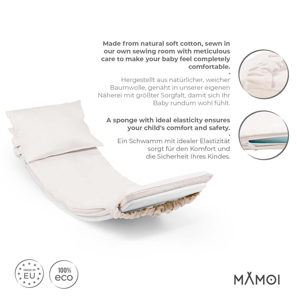 MAMOI® Kids Balance Board Mat, Cushion for balance board rocker, Balance and equilibrium trainer, Soft mat for indoor balance board, Mat from 1