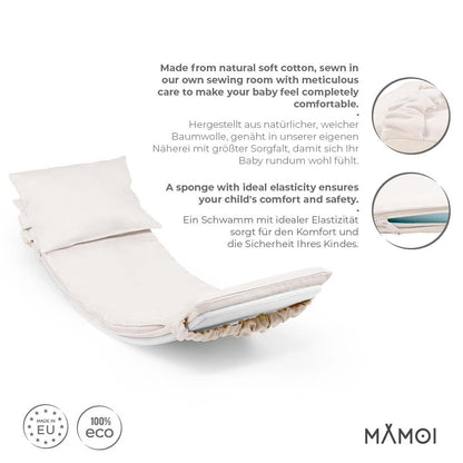 MAMOI® Kids Balance Board Mat, Cushion for balance board rocker, Balance and equilibrium trainer, Soft mat for indoor balance board, Mat from 1