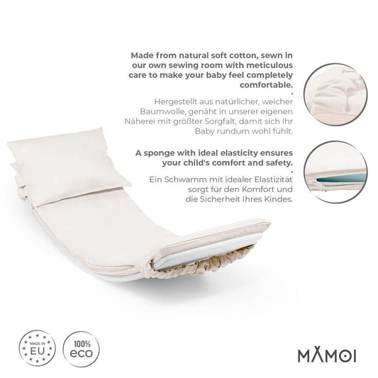 MAMOI® Kids Balance Board Mat, Cushion for balance board rocker, Balance and equilibrium trainer, Soft mat for indoor balance board, Mat from 1