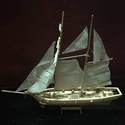 RUSTOO wooden sailboat ship model kit, Classic wooden sailing boats Scale Model Decor, DIY model decoration boat kids and adults gifts toy Gift