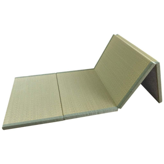 Japanese traditional Tatami mat/Futon mattress, firm and comfortable/natural grass/foldable, easily collapsible, ideal for bed, meditation, yoga, zen room/Japanese tea room, 3.5 cm thick.