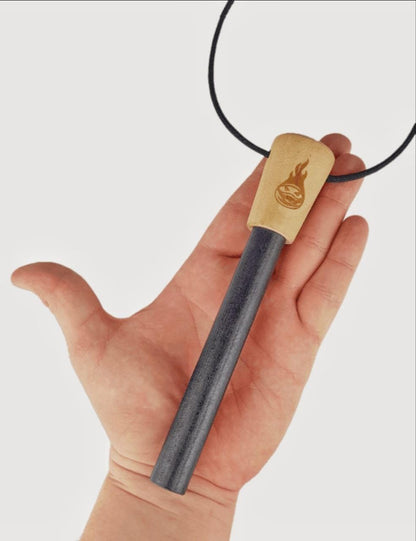 OUTDOOR NINJA Fire Steel The Legend XXXL Bushcraft fire striker for hiking, outdoor, trekking, camping and other outdoor hobbies including multifunctional scraper, the perfect survival gear.