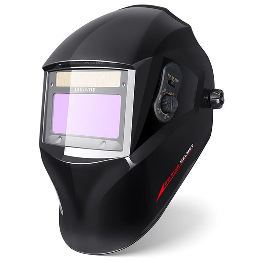 JALUWELD Automatic True Color Welding Helmet Fully automatic welding helmets Automatic darkening Solar welding mask Large field of view for applications Includes 5 interchangeable lenses
