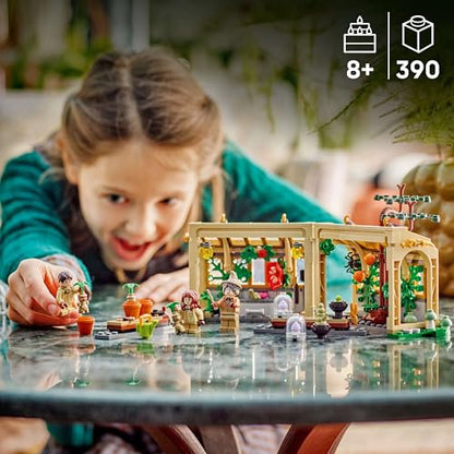 LEGO Harry Potter Hogwarts Castle Herbology Class - playset with Neville Longbottom, Hermione Granger, Professor Sprout, 3 Mandrakes, and greenhouse - gift for kids aged 8 and up - 76445