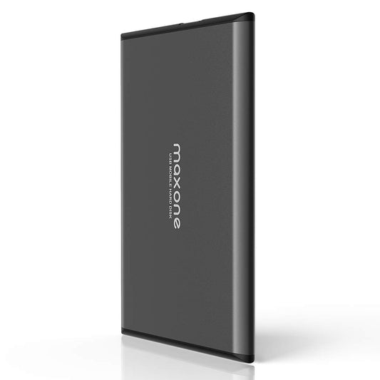 Maxone External Hard Drive Portable 1TB - 2.5 Inch USB 3.0 Backups HDD Portable for TV, PC, Mac, MacBook, Chromebook, Wii U, Laptop, Desktop, Windows (1TB, Grey)