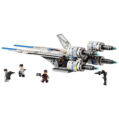 LEGO Star Wars 75399 Rebel U-Wing Starfighter - toy with swiveling wing function & 3 minifigures including Cassian Andor & K-2SO droid - gift for boys 8+ & Andor season 2 fans.