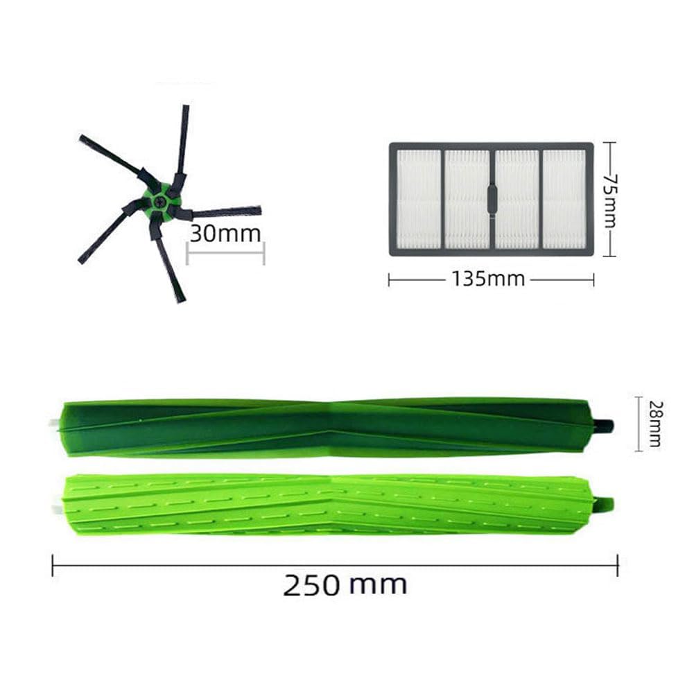 Replacement parts compatible with iRobot Roomba s9 (9150) s9+ s9 Plus (9550) Wi-Fi robot vacuum kits of the series (2 rubber brushes, 4 filters, 6 side brushes)