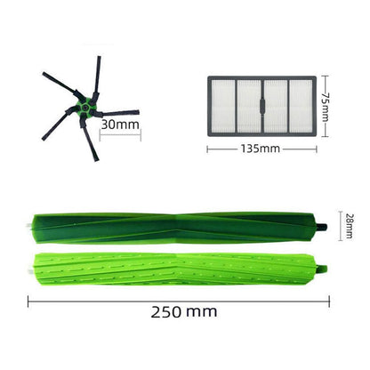 Replacement parts compatible with iRobot Roomba s9 (9150) s9+ s9 Plus (9550) Wi-Fi robot vacuum kits of the series (2 rubber brushes, 4 filters, 6 side brushes)