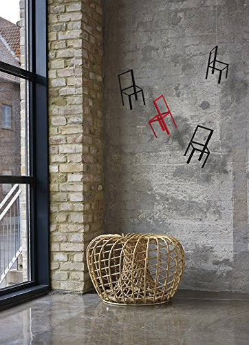 Flensted f433 Flying Chairs Mobile, steel, red/black, 55x40cm