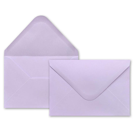 75 purple envelopes - 80 gsm - envelopes in DIN B6 format 12.5 x 17.6 cm - self-sealing without window