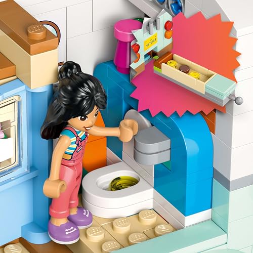 LEGO Friends RV, play set with toy caravan, gift for girls 7+, creative roleplay with 3 minifigures and ferret figure 42663