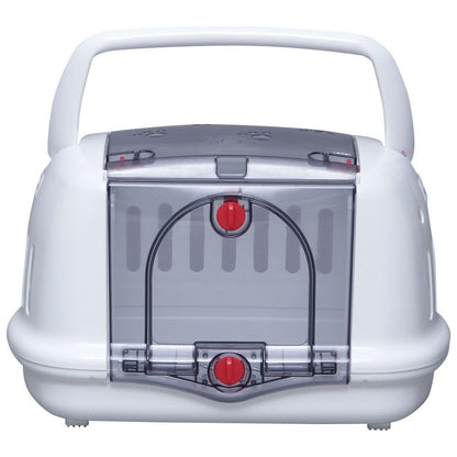 Iris Ohyama, Basket, Box, Crate, Plastic Transport Bag (PP) for Dog, Cat, L48 x W32.1 x H30 cm, P-HC480, White