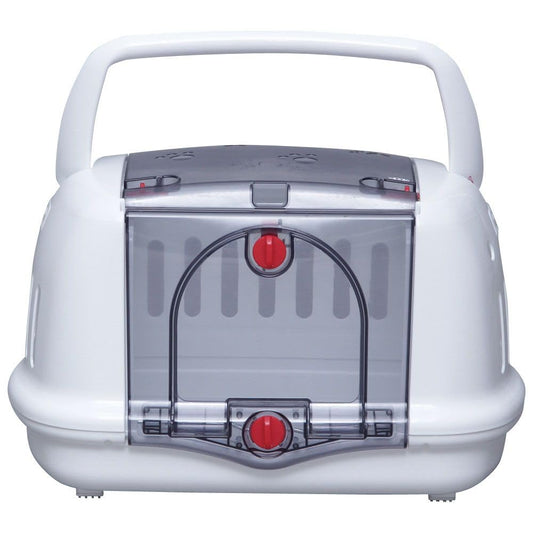 Iris Ohyama, Basket, Box, Crate, Plastic Transport Bag (PP) for Dog, Cat, L48 x W32.1 x H30 cm, P-HC480, White