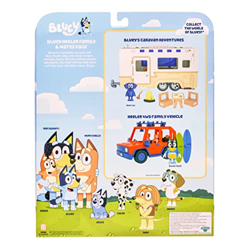 Bluey Bluey's 8-Figure Pack Family and Friends: 2.5–3 inch tall figures with movable joints, 8-pack, official collectible
