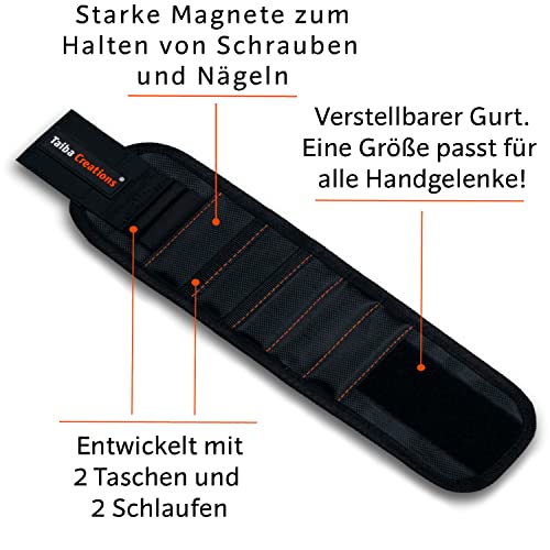 Gifts for men, magnetic wristband craftsman 2025 including magnetic rod and pencil for holding screws and nails, gift ideas for Father's Day, Men's Day, birthday, dad, gadgets tool.