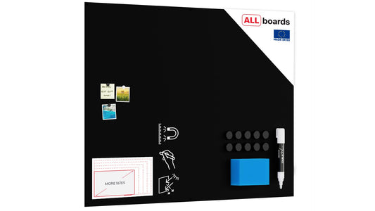 ALLboards Frameless SLIMboard - Chalkboard surface - 150x120 cm + FREE