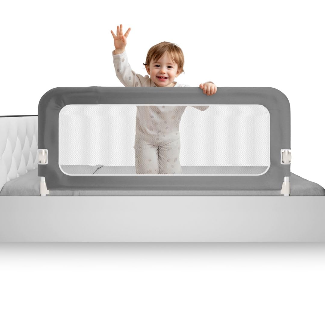 Twinkler Bed Guardrail - 150 cm Guardrail - Bedrail Guard for Kids - Kids Bed Rail - Bed Rail for Children - Child Bed Guardrail