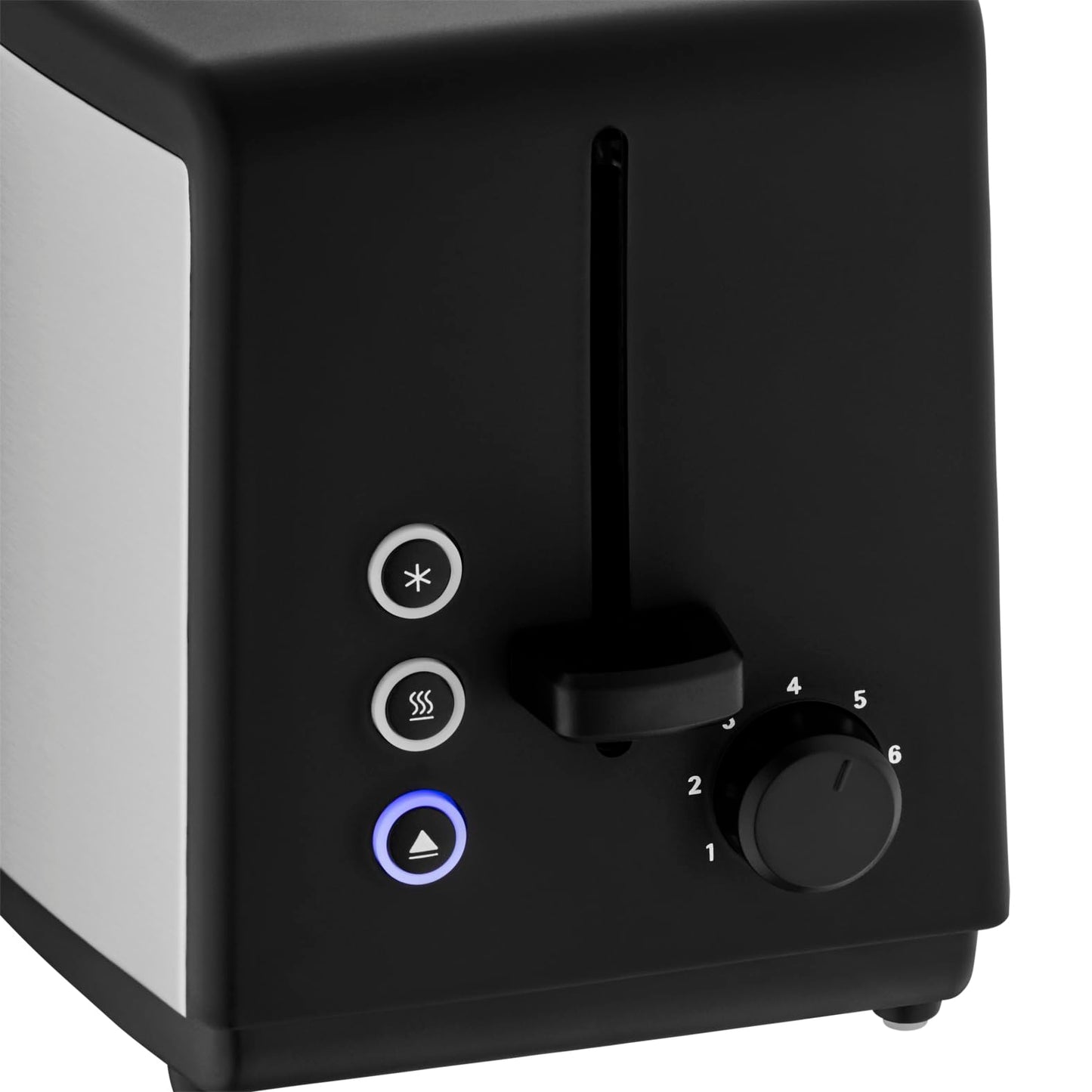 WMF Bueno Edition Toaster 2 Slice Stainless Steel, Two-slot toaster with bread roll attachment, 2 slices, 7 browning levels, 800 W, matte stainless steel