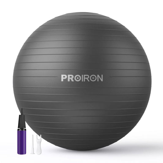 PROIRON Gym Ball Pezziball Exercise Ball Training Ball Fitness Ball & Balance for Core Training with Pump Anti Burst Pilates Ball Durable for Adults Office Pezziballs Gym Balls