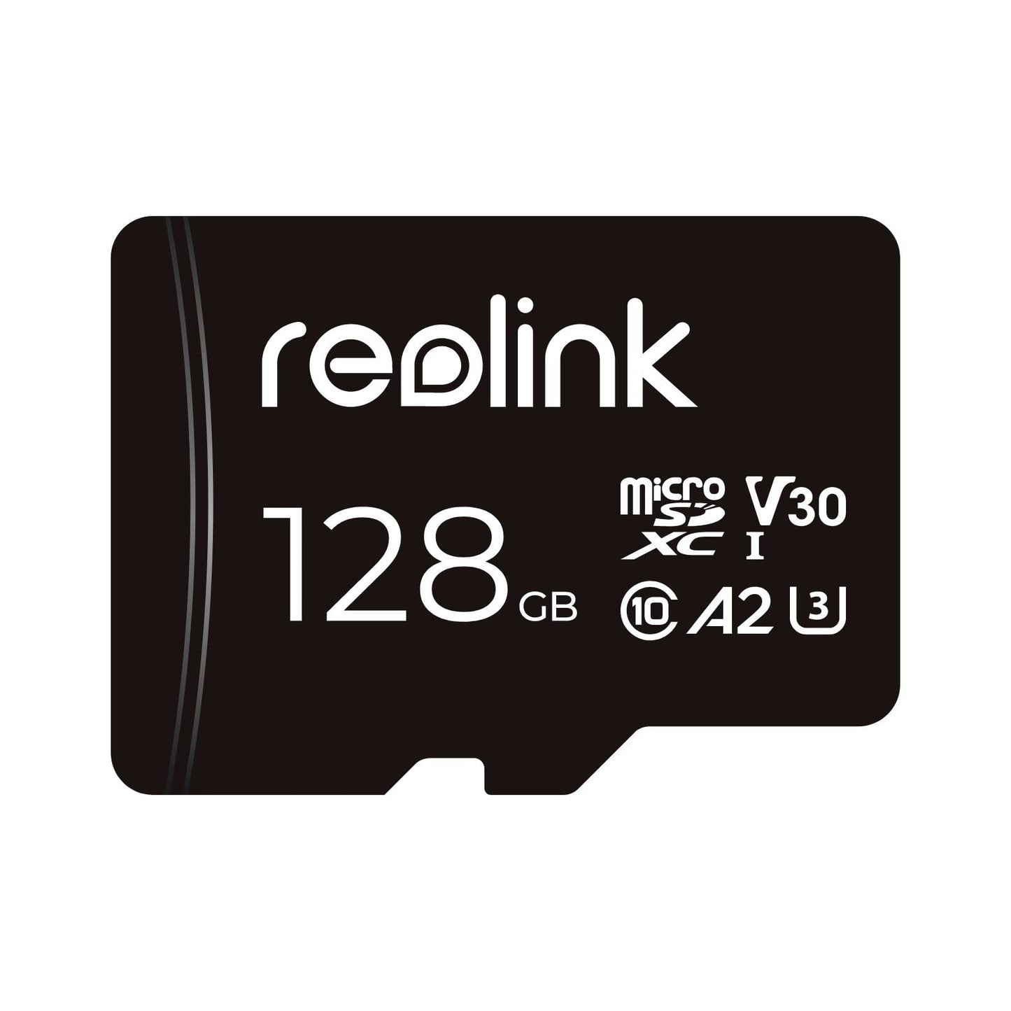 Reolink 128GB microSDXC memory card, Class 10, A2, V30, U3 TF card, compatible with surveillance camera, also for smartphone, action camera or drones, up to 100MB/s