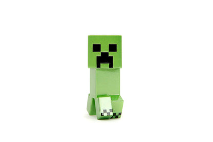 Jada Toys Minecraft Figure Set (4 pieces) made of metal - Collectible figures from Minecraft Caves & Cliffs (Steve, Alex, Creeper, and Warden) for gamers & collectors aged 8 and up, each 6 cm.