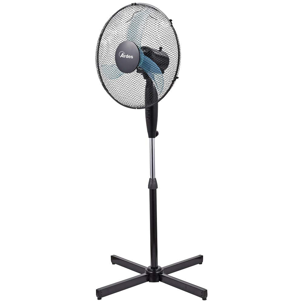 ARDES - Pedestal Fan, powerful, quiet, 3 blades, 40 cm, oscillating, with adjustable height and tilt, Ardes Pedestal Fan, 3 speed settings, model Penny AR5AM40P