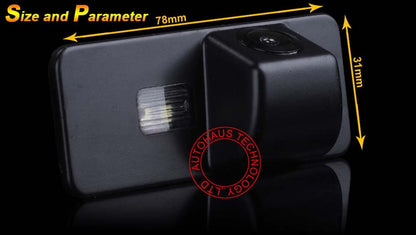 HD Car Backup Camera Parking Camera Rearview System Parking Assistance Compatible with VW New Beetle/Passat CC 4D/Phaeton/Scirocco/Polo/Golf MK4/MK5/MK6/EOS/LUPP/Seat Leon/Aitea/Skoda Superb Combi