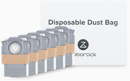 roborock Original Vacuum Bags for Qrevo/Qrevo S/Qrevo Pro/Qrevo Master/Qrevo Slim/Qrevo Curv/S8 MaxV Ultra Robot Vacuum (6 pieces)