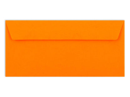 75 envelopes DL - Orange - 110 gsm - 4.3 x 8.7 inches - very sturdy - peel and seal adhesive - Quality brand: FarbenFroh by GUSTAV NEUSER