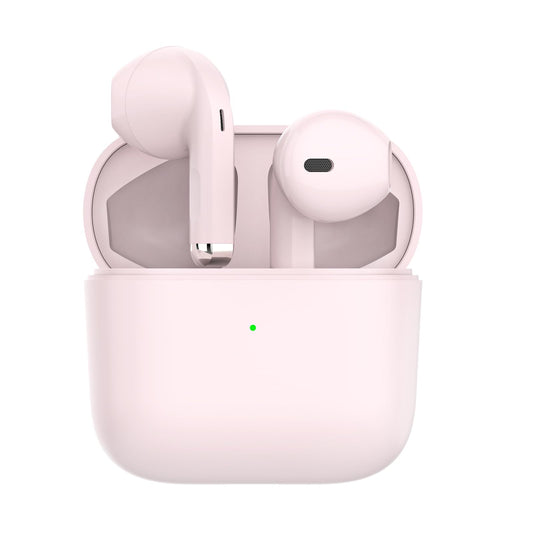Bluetooth headphones, in-ear wireless earbuds with noise-cancelling for immersive sound. 42 hours IPX7 waterproof smart touch wireless, compatible with iPhone, Samsung, Xiaomi, Huawei (Blue Pods-Pink).