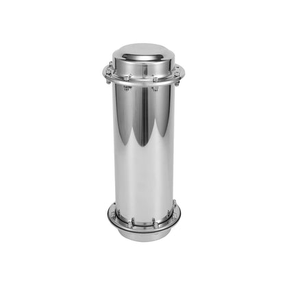 304 stainless steel time capsule - corrosion resistant waterproof container. Buryable metal time capsule. Best graduation gifts for granddaughter (13.4 inches).