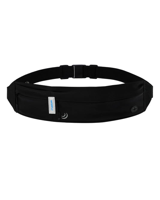 WATERFLY Running Waist Bag for Phone: Running Belt Flat Belly Bag for Women Men Jogging Belt Running Belt Running Bag Sports Belt Hip Bag for Running Sports Fitness Travel