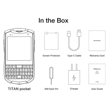 Unihertz Titan Pocket, small Android 11 QWERTY smartphone, unlocked, NFC, 4000mAh battery.