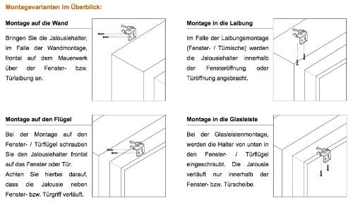 Victoria M. Aluminum Blind 60 x 130 cm, yellow, blind without drilling, including clamping clips