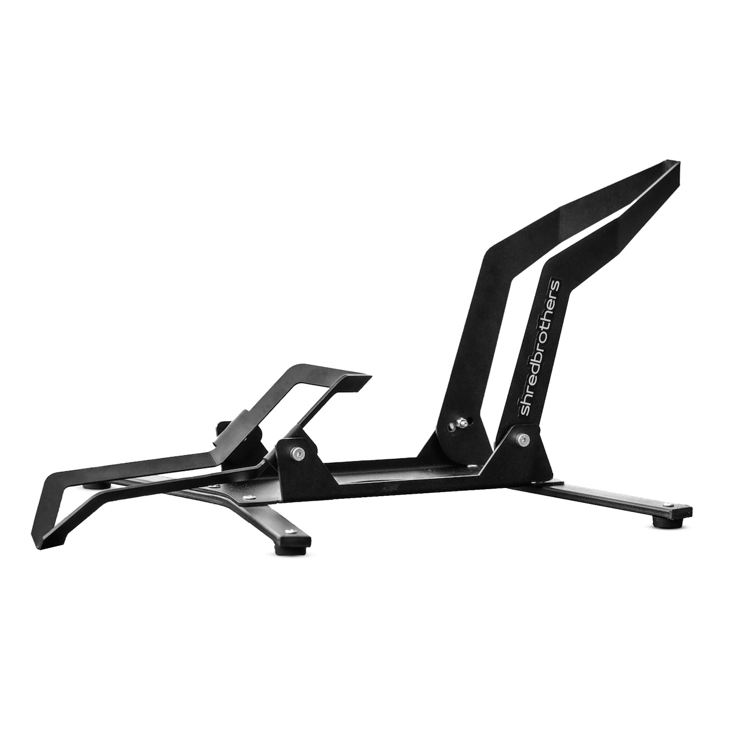 SHREDBROTHERS bike stand for mountain bikes, 26-29 inch E Bikes, MTBs, and road bikes. Suitable for both rear and front wheels. Display and storage stand for exhibitions.