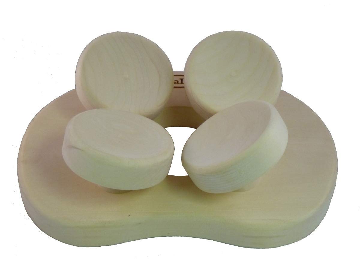 HaLu BV sauna headrest ergonomic, natural beechwood