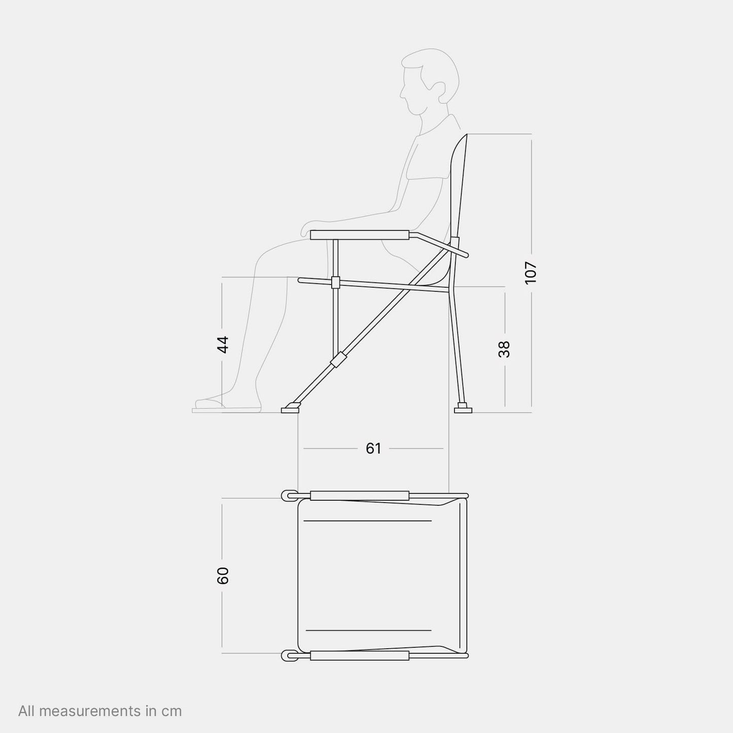 qeedo Johnny Jumbo, sturdy XXL camping chair for up to 250 kg, with armrests, drink holder, and sturdy steel frame, fishing chair, foldable, durable