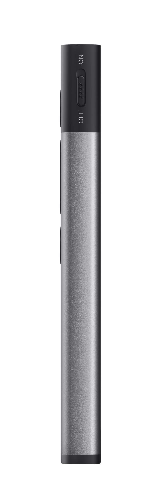 Trust Kazun Wireless Laser Presentation Tool with 4 PowerPoint functions, ultra-slim design, aluminum housing, extra-large range 30m, for PC/Laptop - Gray