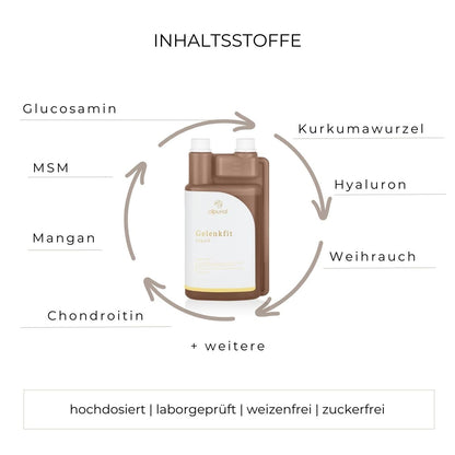 Alpurial Joint Fit - supplement for horses with high joint stress - with MSM, Hyaluron & Glucosamine - developed by veterinarians.