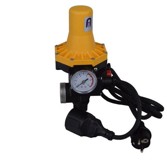 Agora-Tec® Flow Switch DWv-3 with cable, pump pressure switch for pump control for centrifugal and deep well pumps ideal for low flow applications e.g. toilets (no cycling)