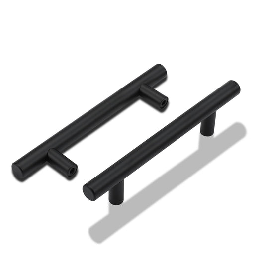 25 pieces of kitchen handles in black with 128mm hole spacing. Handles for kitchen cabinets, furniture handles, black cabinet handles, stainless steel furniture handles, kitchen handles, door handles for the kitchen.