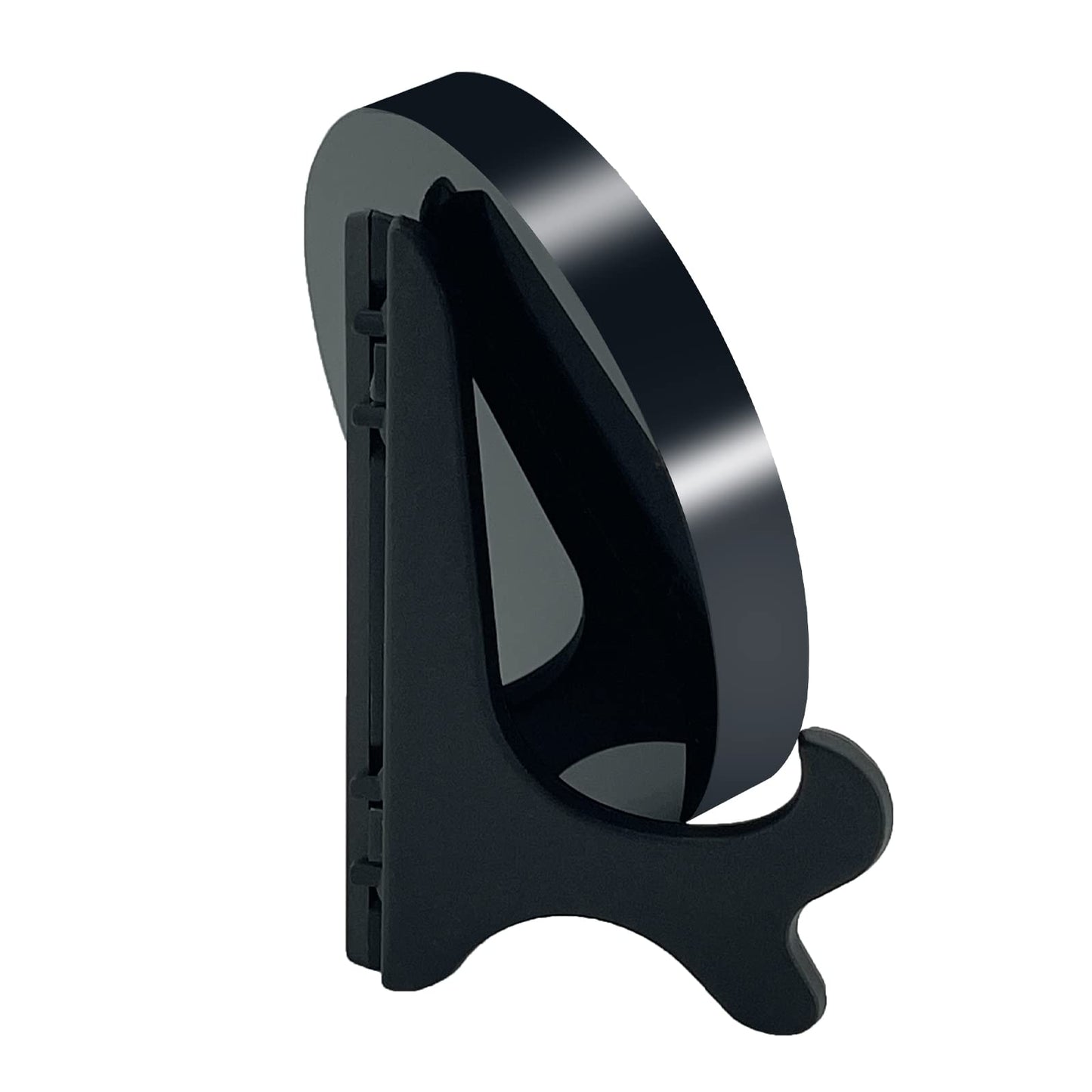 UGZDEA Black Obsidian Mirror, Black Obsidian Scrying Mirror For Home Decor - Yoga Meditation Energy Mirror With Stand (8cm)