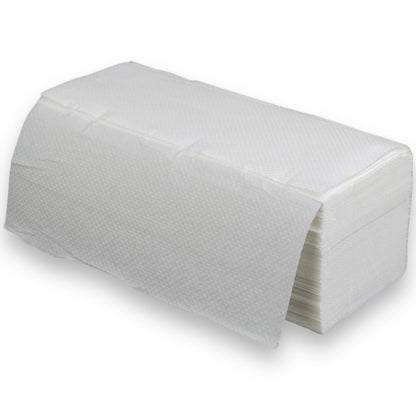 4000 sheets of premium white folded paper towels, 2-ply, 25 x 23 cm, ZZ-Fold